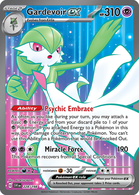 Pokemon Singles - Scarlet & Violet - Gardevoir ex 228/198