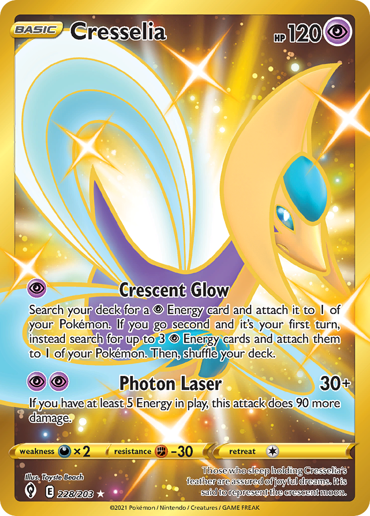 Pokemon Singles - Evolving Skies - Cresselia 228/203