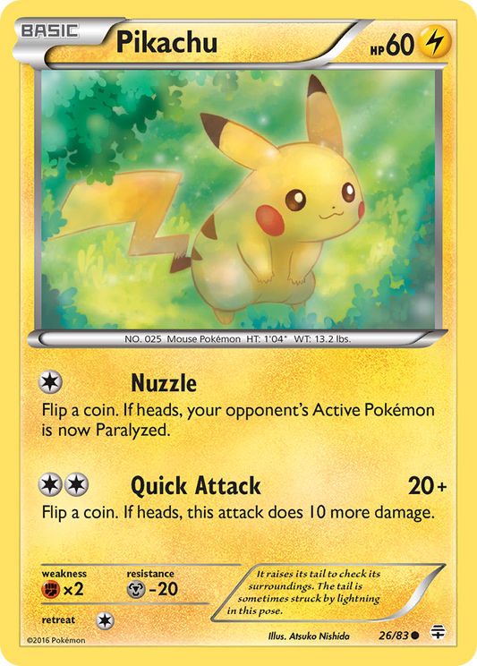 Pokemon Singles - Generations - Pikachu 26/83