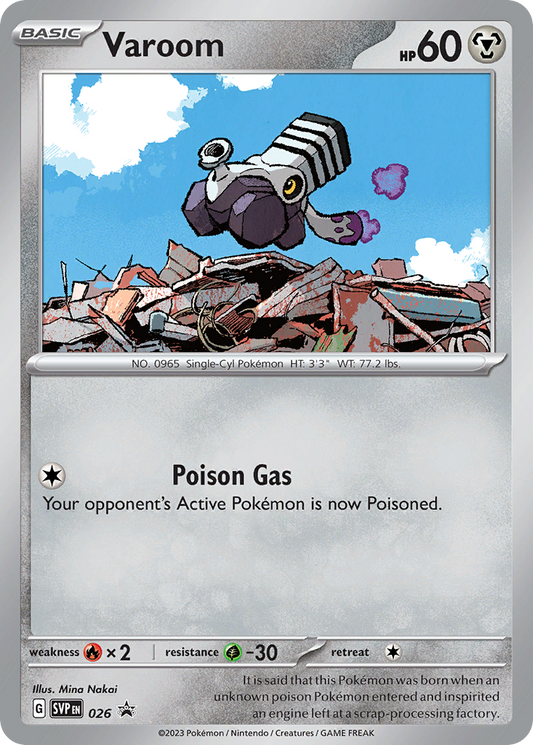 Pokemon Singles - Scarlet & Violet Black Star Promos - Varoom SVP26