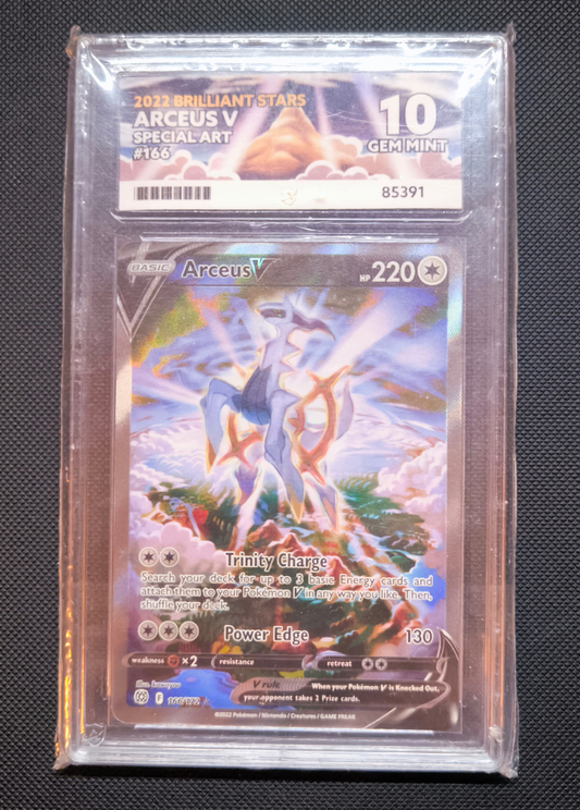 ACE LABEL Areceus V Alt Art Brilliant Stars - 166/172 - ACE 10 - 85391