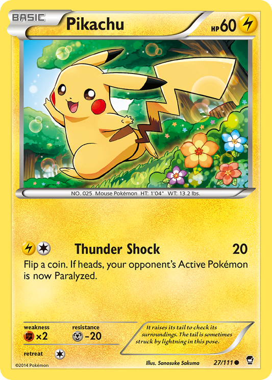 Pokemon Singles - Furious Fists - Pikachu 27/111