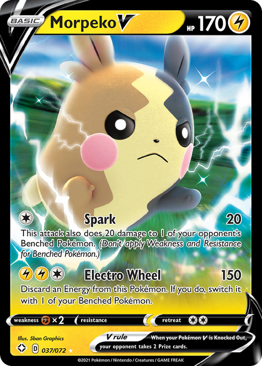 Pokemon Singles - Shining Fates - Morpeko V 037/072