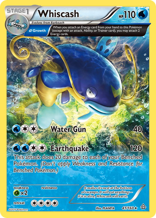 Pokemon Singles - Primal Clash - Whiscash 41/160