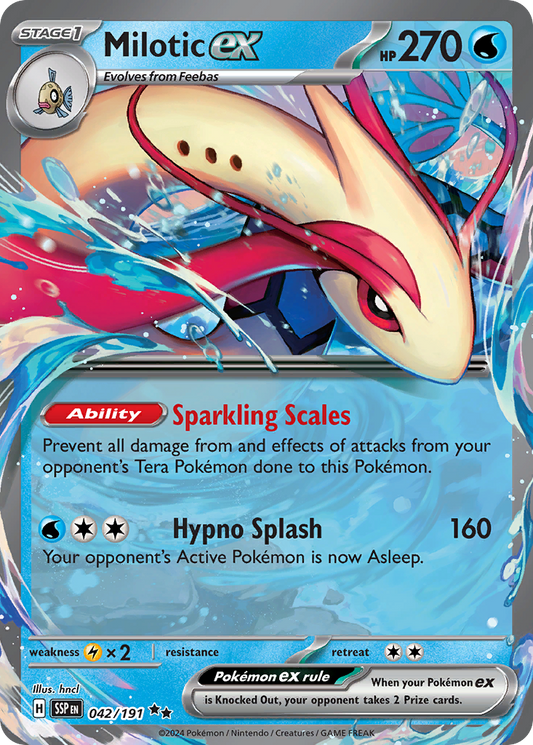 Pokemon Singles - Surging Sparks - Milotic ex 042/191