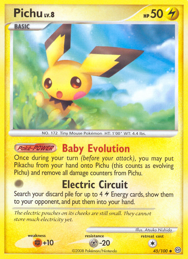 Pokemon Singles - Stormfront - Pichu 45/100
