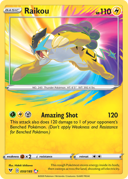 Pokemon Singles - Vivid Voltage - Raikou 50/185