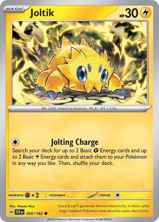 Pokemon Singles - Stellar Crown - Joltik 50/142 (Reverse Holo)