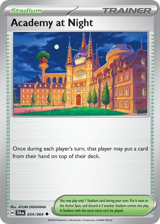 Pokemon Singles - Shrouded Fable - Academy at Night 54/64 (Reverse Holo)