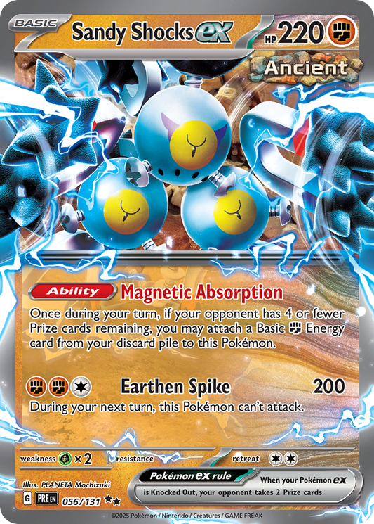 Pokemon Singles - Prismatic Evolutions - Sandy Shocks ex 056/131