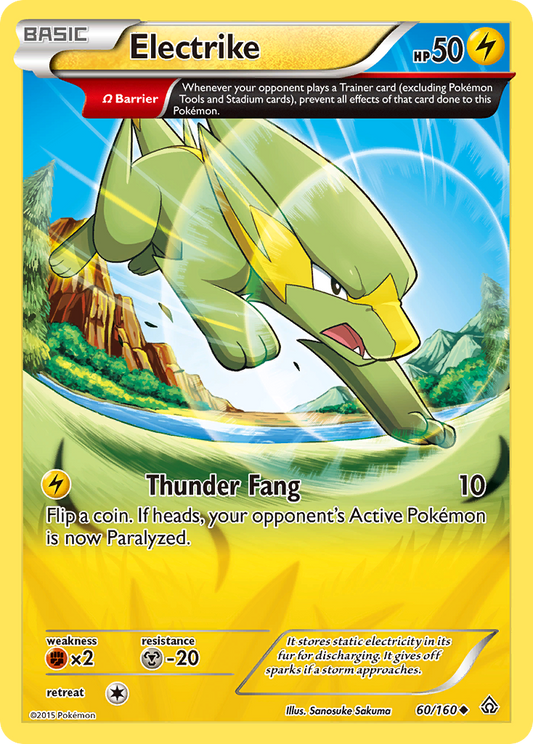 Pokemon Singles - Primal Clash - Electrike 60/160