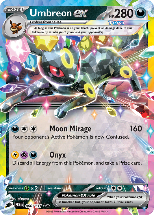 Pokemon Singles - Prismatic Evolutions - Umbreon ex 60/131