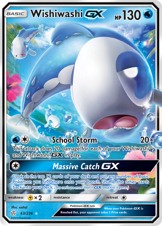 Pokemon Singles - Cosmic Eclipse - Wishiwashi-GX 63/236