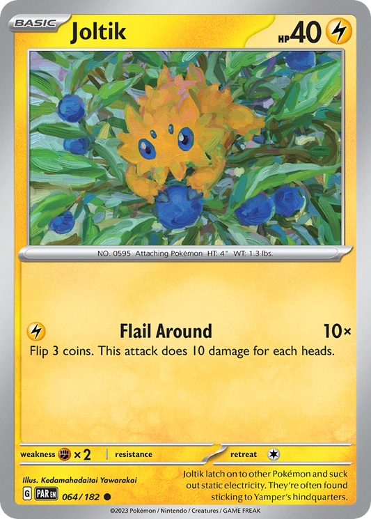 Pokemon Singles - Paradox Rift - Joltik 64/182 (Reverse Holo)