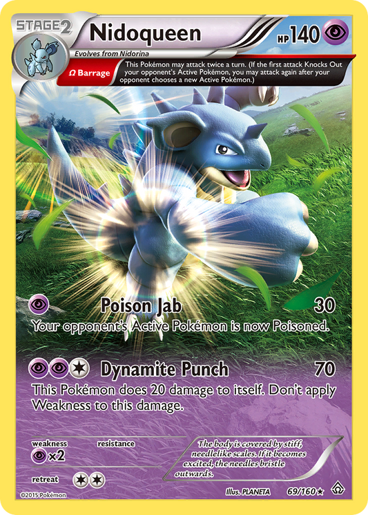 Pokemon Singles - Primal Clash - Nidoqueen 69/160