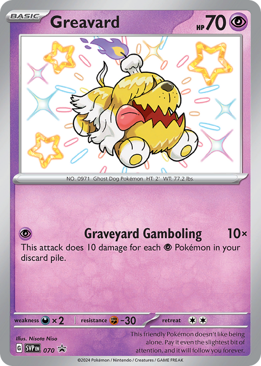 Pokemon Singles - Scarlet & Violet Black Star Promos - Greavard svp070