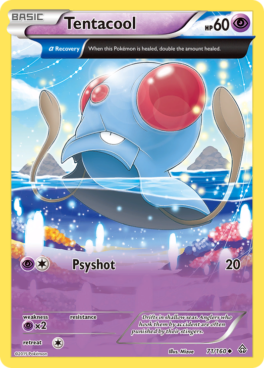 Pokemon Singles - Primal Clash - Tentacool 71/160