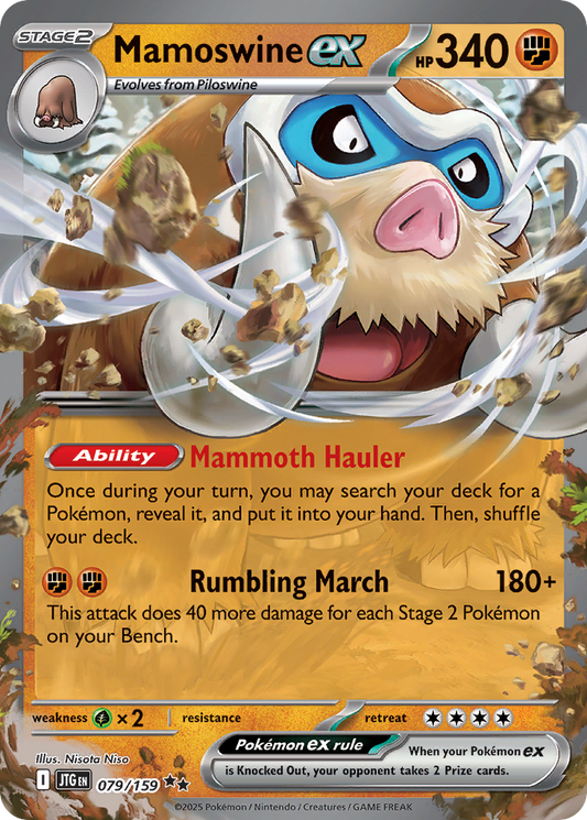 Pokemon Singles - Journey Together - Mamoswine ex 79/159