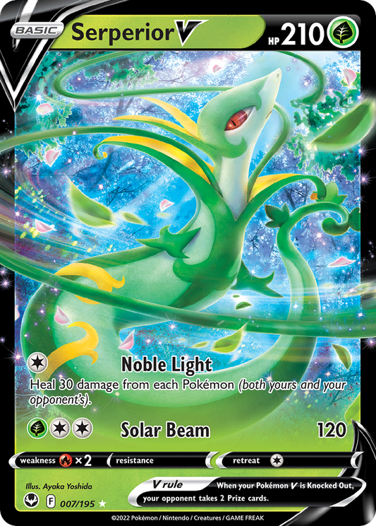 Pokemon Singles - Silver Tempest - Serperior V 7/195