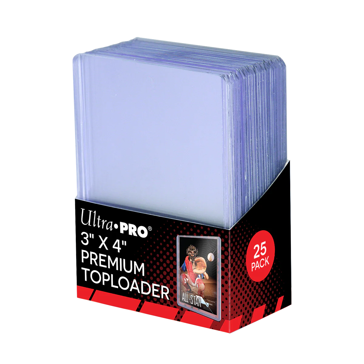 Ultra Pro 3" x 4" Premium Toploader - Ultra-clear - (25 pack)