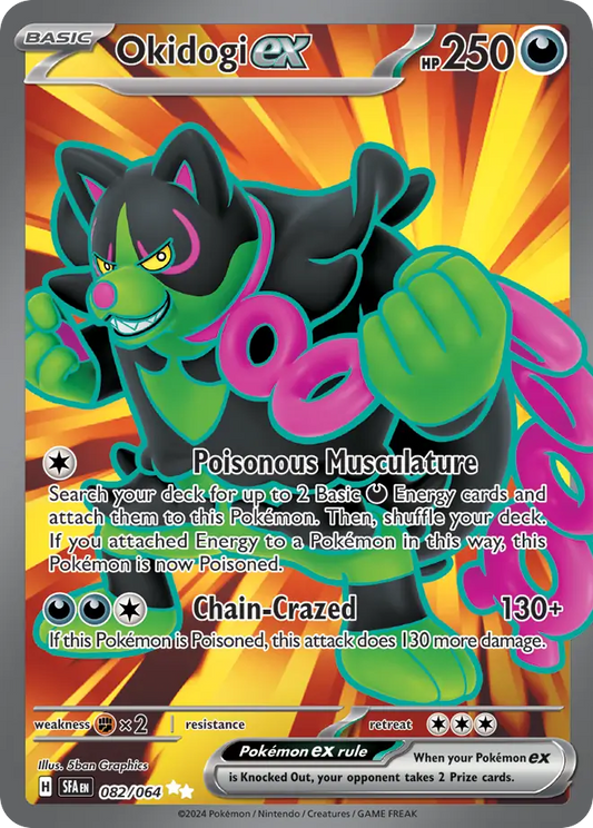 Pokemon Singles - Shrouded Fable - Okidogi ex 082/064