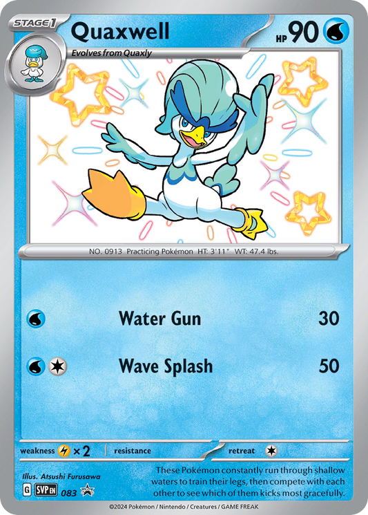 Pokemon Singles - Scarlet & Violet Black Star Promos - Quaxwell svp083