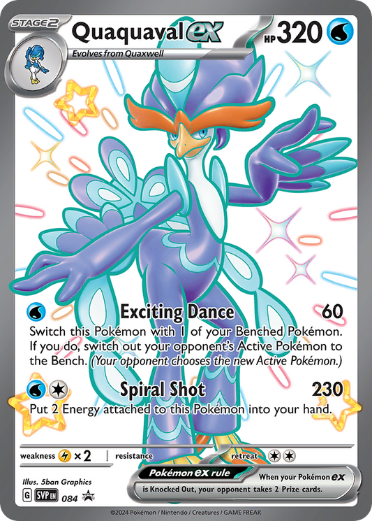 Pokemon Singles - Scarlet & Violet Black Star Promos - Quaquaval ex svp084