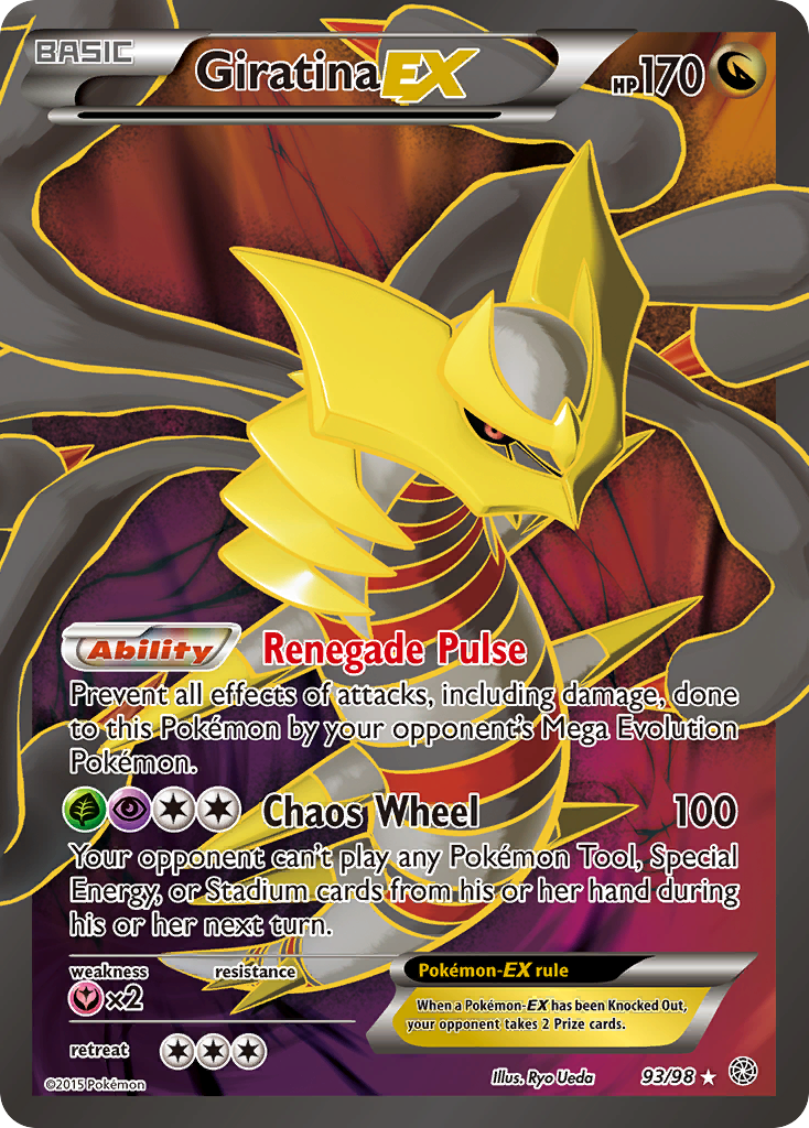 Pokemon Singles - Ancient Origins - Giratina-EX 93/98 - LP