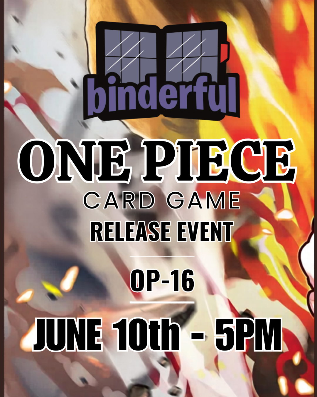 OP-16 Release Event Ticket Wednesday 10th 5PM