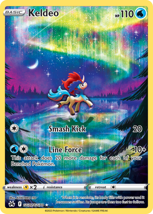 Pokemon Singles - Crown Zenith Galarian Gallery - Keldeo GG07/GG70