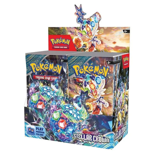 PRE-ORDER: Pokemon - Scarlet & Violet 7 - Stellar Crown - Booster Box (CASE)