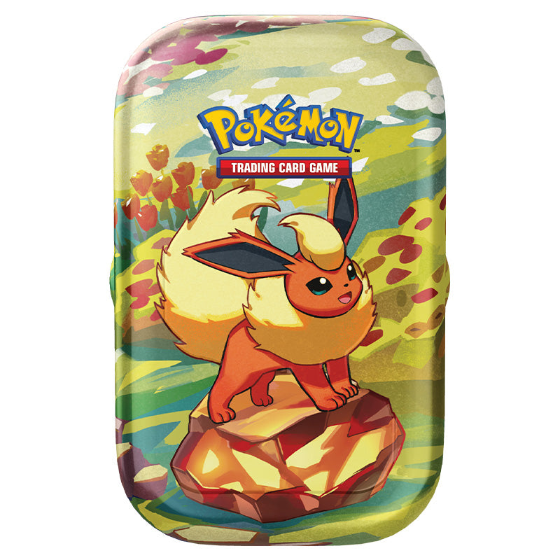 PRE-ORDER: Pokemon - Scarlet & Violet 8.5 - Prismatic Evolutions - Mini Tin - Flareon