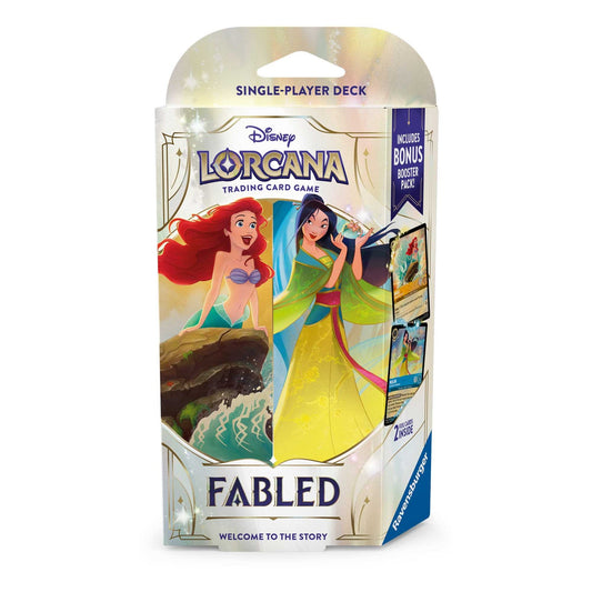 Pre-Order: Disney Lorcana: Fabled Starter Deck - Set 9 - Ariel & Mulan