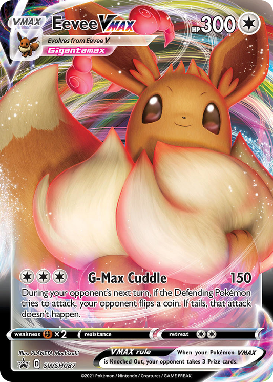 Pokemon Singles - SWSH Black Star Promos - Eevee VMAX SWSH087