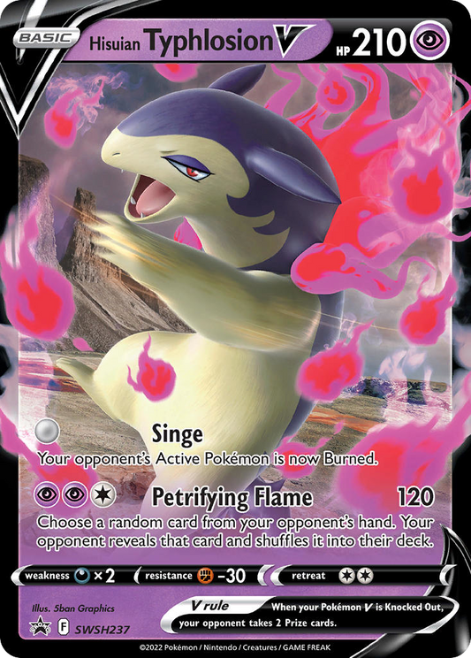 Pokemon Singles - SWSH Black Star Promos - Hisuian Typhlosion V SWSH237