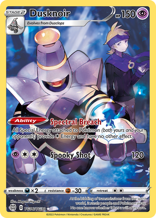 Pokemon Singles - Brilliant Stars Trainer Gallery - Dusknoir TG06/TG30