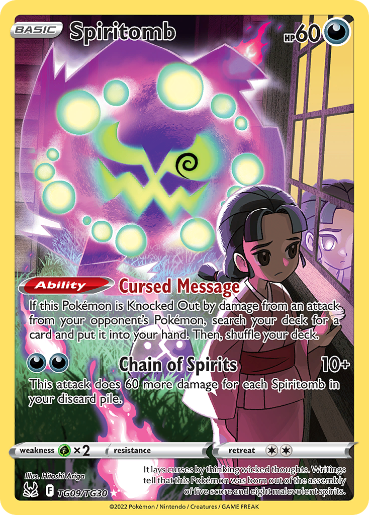 Pokemon Singles - Lost Origin Trainer Gallery - Spiritomb TG09/30