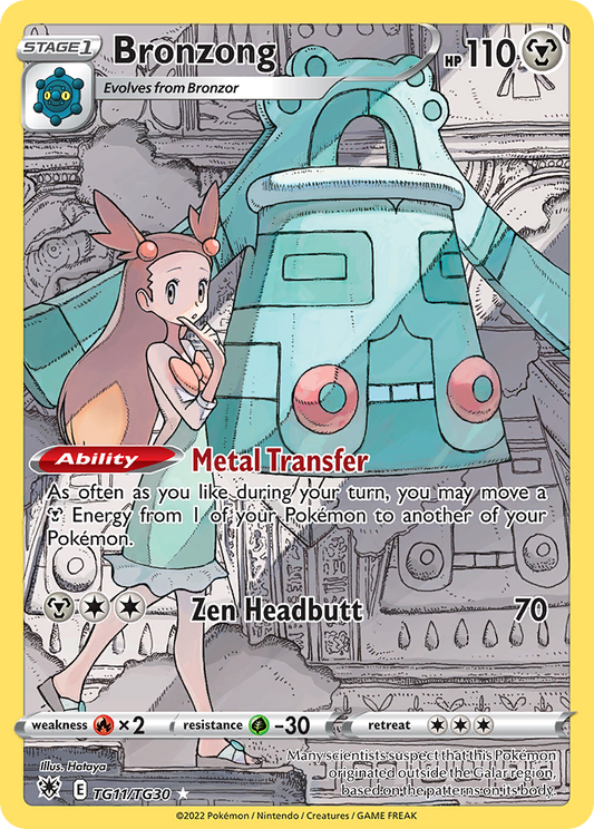 Pokemon Singles - Astral Radiance Trainer Gallery - Bronzong TG11/TG30