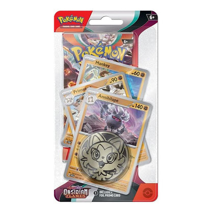 Pokemon - Scarlet & Violet - Obsidian Flames - Premium Checklane Display -Annihilape