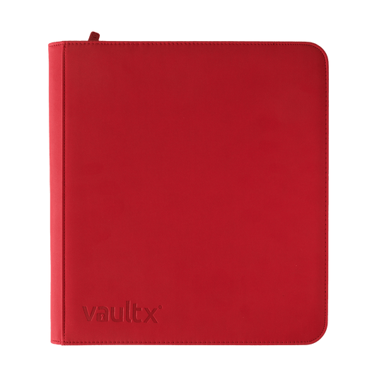 Vault X - 12-Pocket Exo-Tec® - Zip Binder - RED