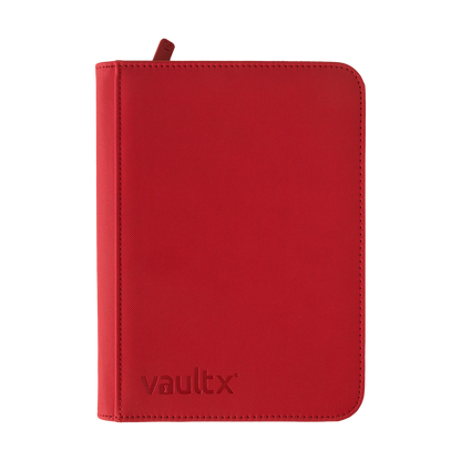 Vault X - 4-Pocket Exo-Tec® - Zip Binder - Fire Red