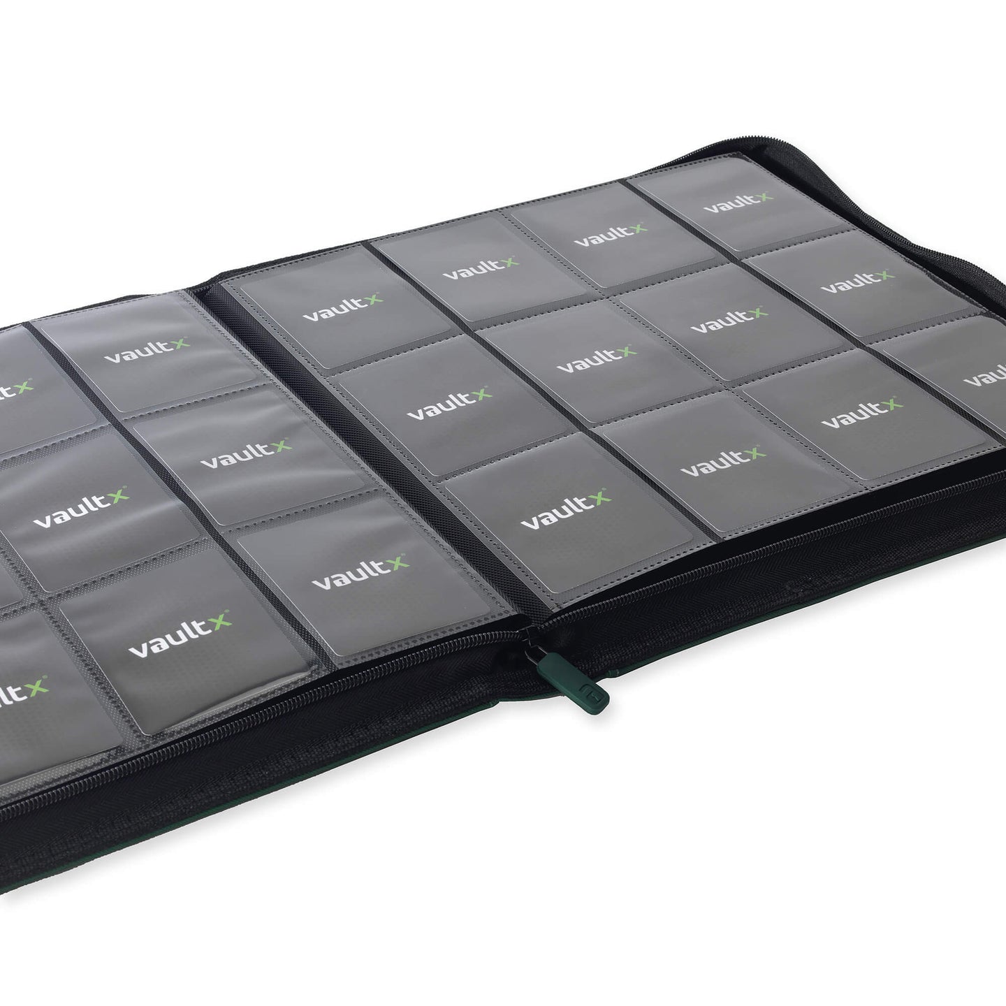 Vault X - 12-Pocket Exo-Tec® - Zip Binder - Forest Green