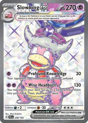 Pokemon Singles - Paldea Evolved -Slowking ex 238/193