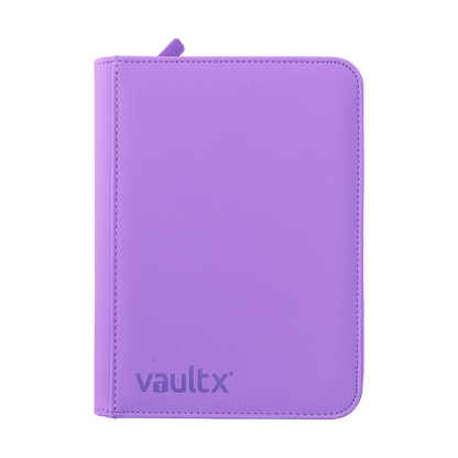 Vault X - 4-Pocket Exo-Tec® - Zip Binder - JUST PURPLE