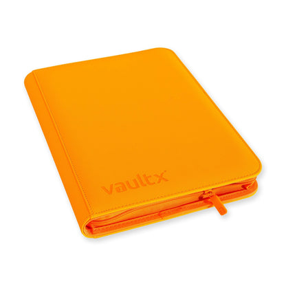 Vault X - 9-Pocket Exo-Tec® - Zip Binder - NEON ORANGE