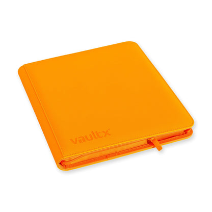 Vault X - 12-Pocket Exo-Tec® - Zip Binder - NEON ORANGE