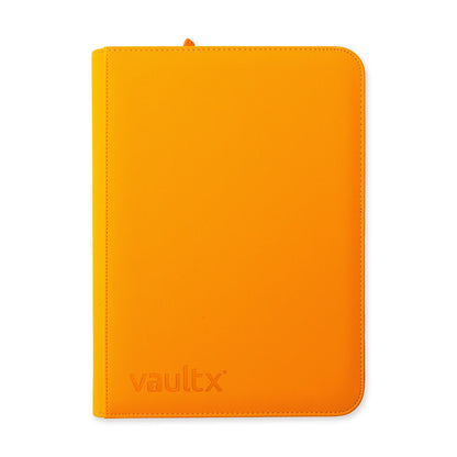 Vault X - 9-Pocket Exo-Tec® - Zip Binder - NEON ORANGE