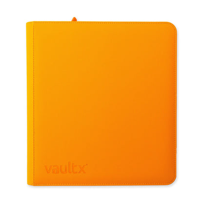 Vault X - 12-Pocket Exo-Tec® - Zip Binder - NEON ORANGE