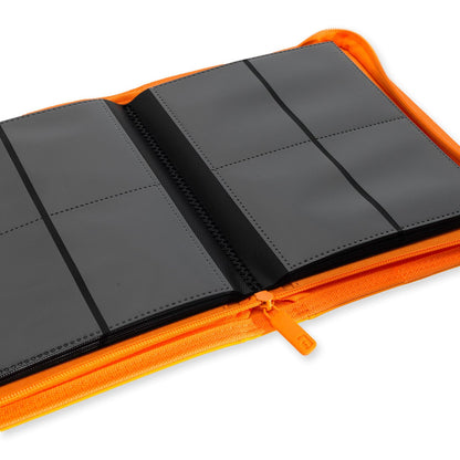 Vault X - 4-Pocket Exo-Tec® - Zip Binder - NEON ORANGE