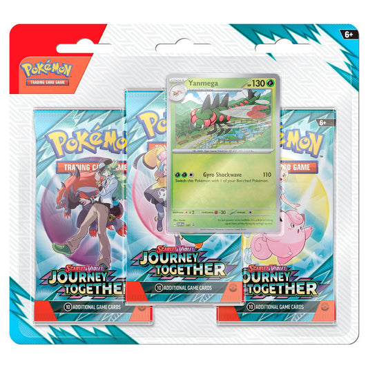 PRE-ORDER: Pokemon - Scarlet & Violet 9 - Journey Together - 3 Pack Blister - Yanmega